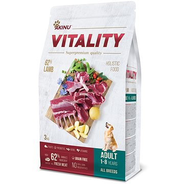 

Akinu VITALITY dog adult hypoallergic lamb 3 kg