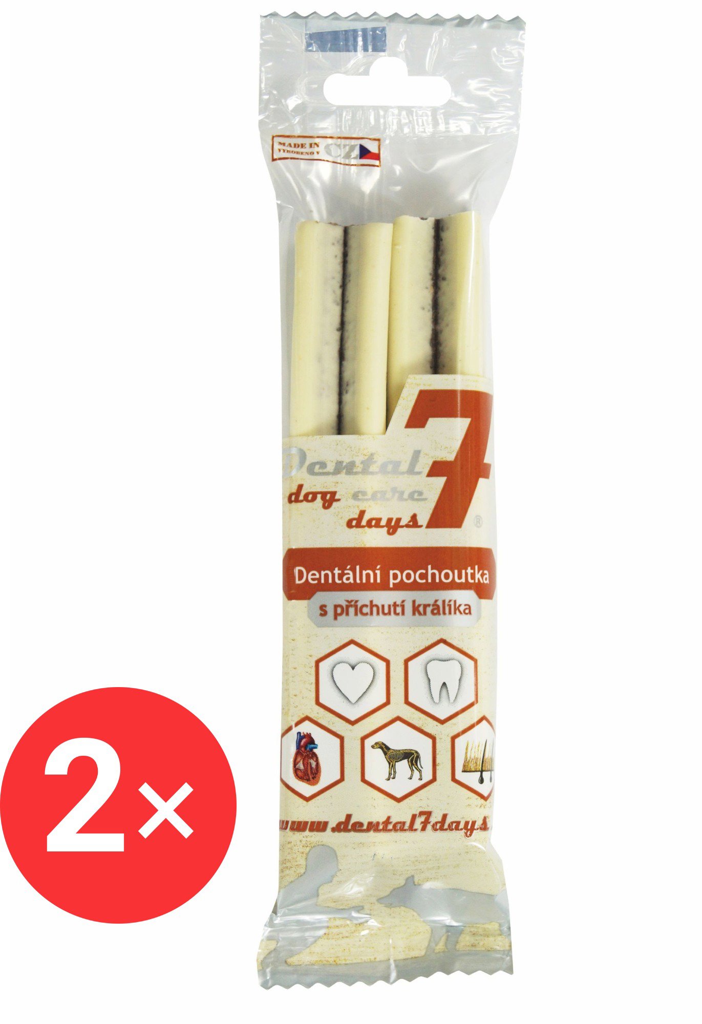 

Dental DOG Care 7 days dentální pochoutka s příchutí králíka 2 × 2 ks