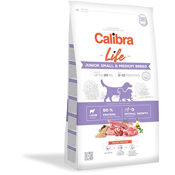 

Calibra Dog Life Junior Small & Medium Breed Lamb 12 kg
