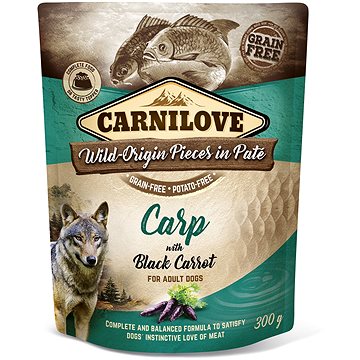 

Carnilove Dog Pouch Paté Carp with Black Carrot 300 g