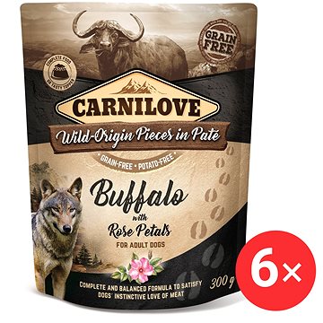 

Carnilove Dog Pouch Paté Buffalo with Rose Petals 6 × 300 g