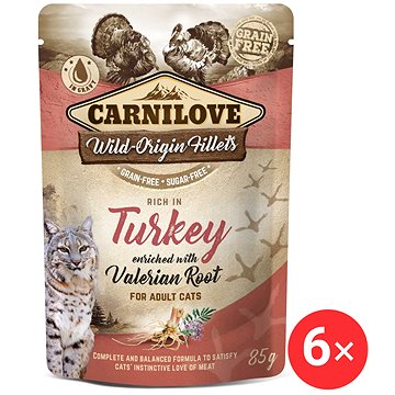 

Carnilove Cat Pouch Rich in Turkey Enriched with Valerian 6 × 85 g
