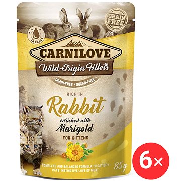 

Carnilove Cat Pouch Rich in Rabbit Enriched with Marigold 6 × 85 g