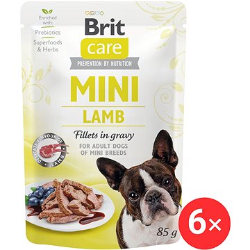 

Brit Care Mini Lamb Fillets in Gravy 6 × 85 g