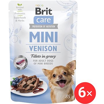 

Brit Care Mini Venison Fillets in Gravy 6 × 85 g