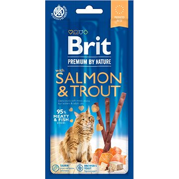 Brit Premium by Nature Cat Sticks with Salmon & Trout 3 ks - Pamlsky pro kočky