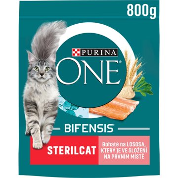 

Purina ONE Bifensis Sterilcat s lososem a pšenicí 800 g