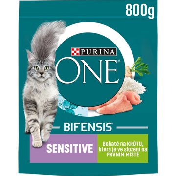 

Purina ONE Bifensis Sensitive s krůtím a rýží 800 g