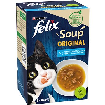 

Felix Soup Lahodný výběr z ryb s treskou, tuňákem a platýsem 6 x 48 g