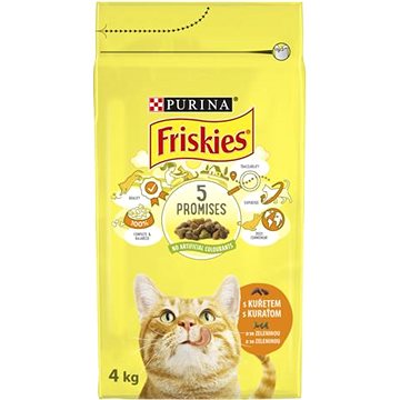 Friskies Cat s kuřetem a se zeleninou 4 kg - Granule pro kočky