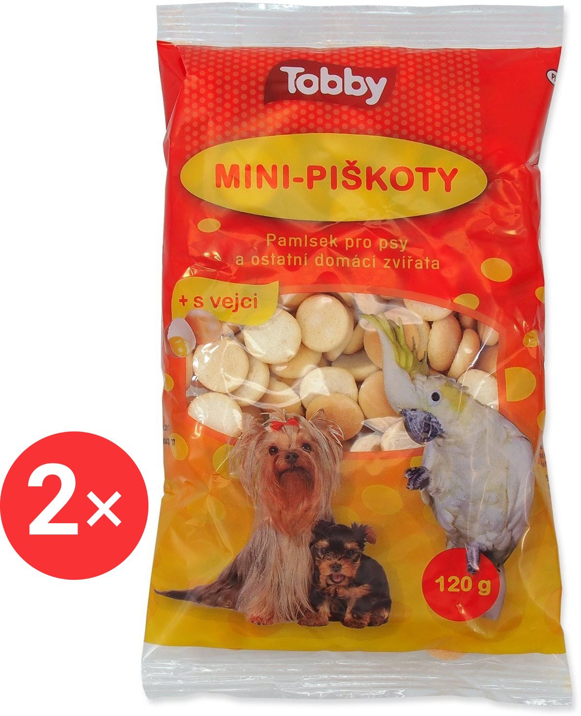 

Tobby Piškoty mini 2 × 120 g