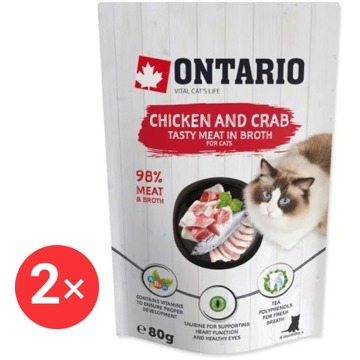 

Ontario Kapsička kuřecí a krab ve vývaru 2 × 80 g
