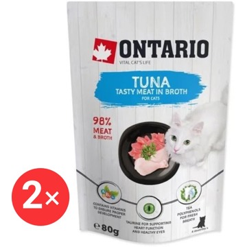 

Ontario Kapsička tuňák ve vývaru 2 × 80 g