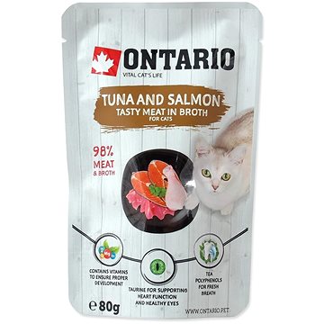 

Ontario Kapsička tuňák a losos ve vývaru 80 g
