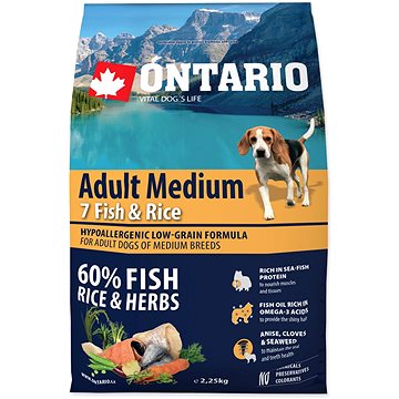 

Ontario Adult Medium Fish & Rice 2,25 kg