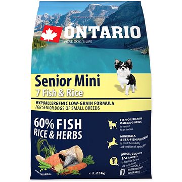 

Ontario Senior Mini Fish & Rice 2,25 kg