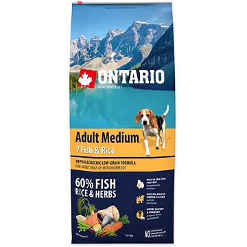

Ontario Adult Medium Fish & Rice 12 kg