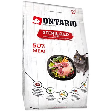 

Ontario Cat Sterilised Lamb 2 kg