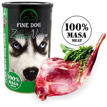 

Fine Dog konzerva zvěřina 100 % masa 1200 g