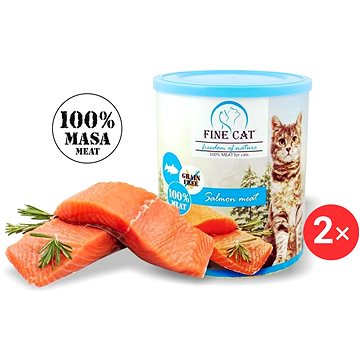 

FINE Cat FoN konzerva pro kočky LOSOS 100% MASA 2 × 800g