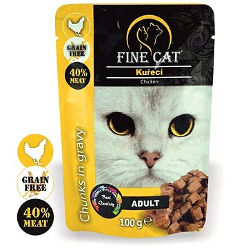 

Fine Cat kapsička grain - free adult kuřecí v omáčce 22 × 100 g