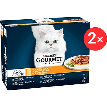 

Gourmet Perle multipack minifiletky ve šťávě – mix. výběr 12 × 85 g 2 ks
