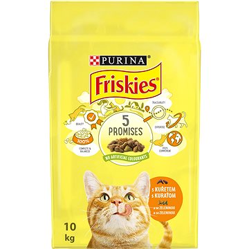 Friskies s kuřetem a se zeleninou 10 kg - Granule pro kočky
