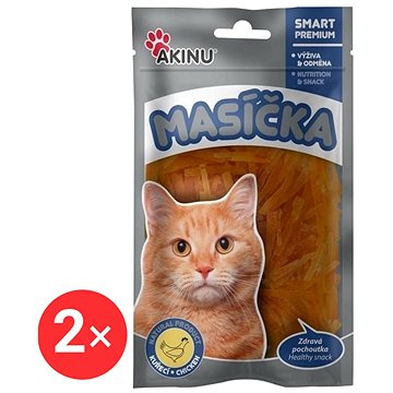 

Akinu Kuřecí řezanky pro kočky 2 × 50 g