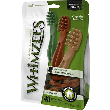 

Whimzees Dental zubní kartáček XS 7,5 g, 48 ks v balení