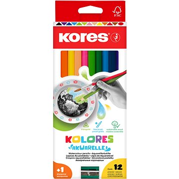 

KORES AKUARELLE 12 barev