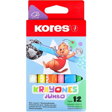 

KORES KRAYONES JUMBO trojhranné 12 barev