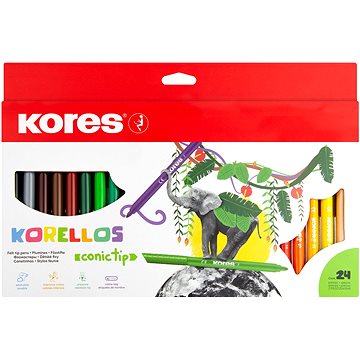 

KORES KORELLOS dětské, silný hrot, 24 barev