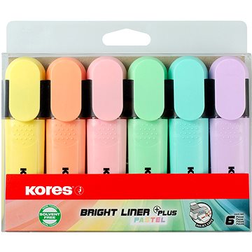 

KORES BRIGHT LINER PLUS PASTEL sada 6 barev