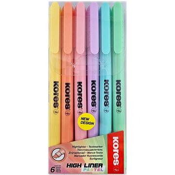 

KORES HIGH LINER PASTEL sada 6 barev