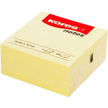 

KORES CUBO 75 x 75, 400 lístků, žlutý