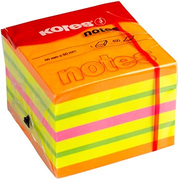 

KORES CUBO Summer 50 x 50 mm, 400 lístků, neonový mix