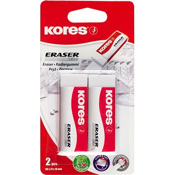 

KORES KE20 60 x 21 x 10 mm, bílá - balení 2 ks