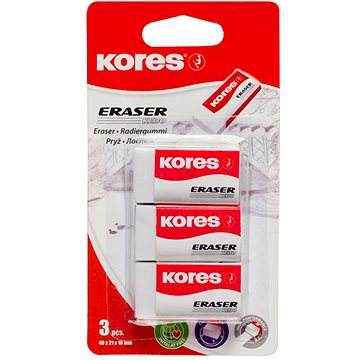 

KORES KE30 40 x 21 x 10 mm, bílá - balení 3 ks