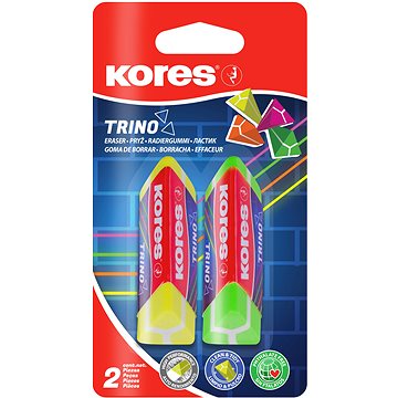 

KORES TRINO trojhranná, barevný mix - balení 2 ks