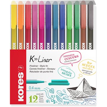 

KORES K-Liner 0,4 mm - set 12 barev