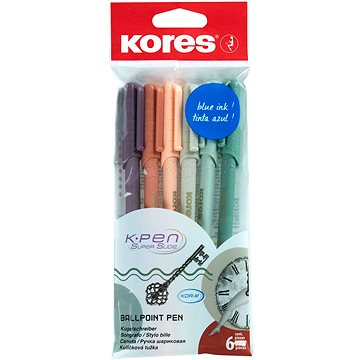 

KORES K0 Pen Vintage Style, M-1 mm, mix barev - balení 6 ks