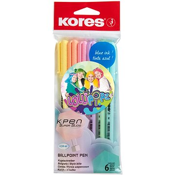 KORES K0 Pen Pastel LOLLIPOPZ, M-1 mm - set 6 ks