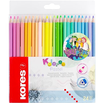 

KORES Kolores Pastel LOLLIPOPZ, 24 barev