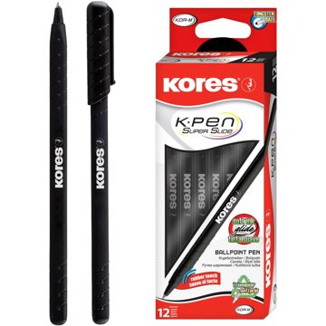 

KORES K0 Pen M - 1 mm, černé - balení 12 ks