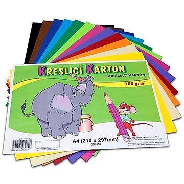 

Stepa Kreslící karton A4/60ks/180g mix 12 barev