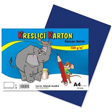 

STEPA kreslicí karton A4, 50 listů, 180g/m2, tmavě modrý