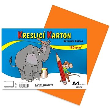 

STEPA kreslicí karton A4, 50 listů, 180g/m2, oranžový