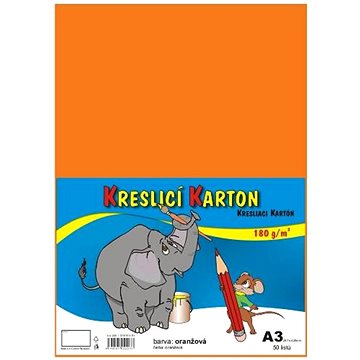 

STEPA kreslicí karton A3, 50 listů, 180g/m2, oranžový