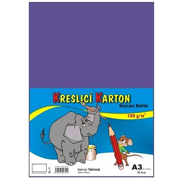 

STEPA kreslicí karton A3, 50 listů, 180g/m2, fialový