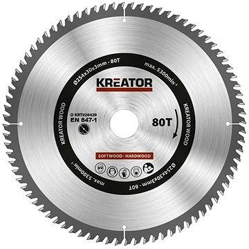 

KREATOR Pilový kotouč na dřevo 254mm, 80T KRT020429